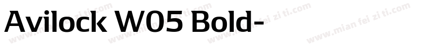 Avilock W05 Bold字体转换